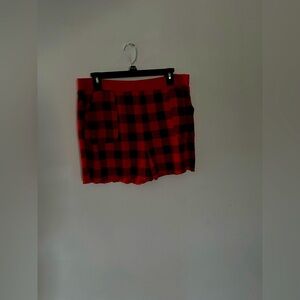 Brand new Pink, XL, red and black plaid pj shorts